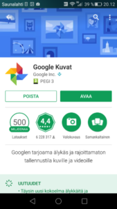 Avaa Google Kuvat