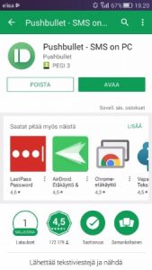 Avaa Pushbullet