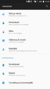 Android asetukset soittoääni