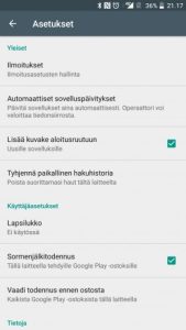 Automaattiset sovelluspäivitykset Google Play Kauppa