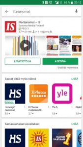 Ilta-Sanomat sovellus Android