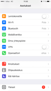 Wi-Fi iPhonella