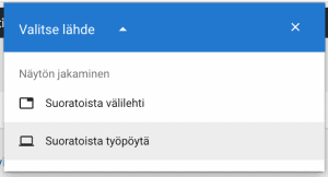 Lähetä työpöydän kuva televisioon