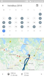 Google Maps sijaintihistorian selaaminen