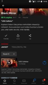 Netflix sarjan lataus offline-tilaa varten